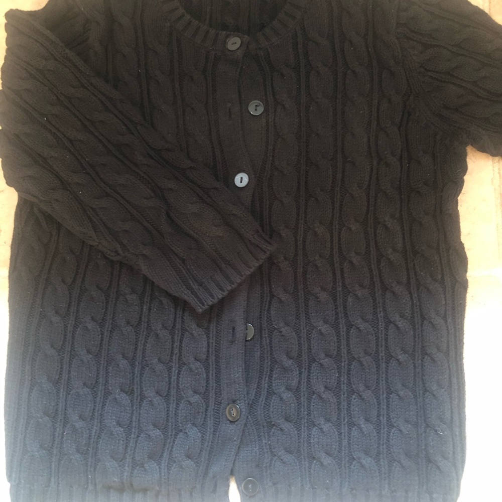 Bundle 2 Gap Cable knit cardigans. Black and lime green. Size Small.